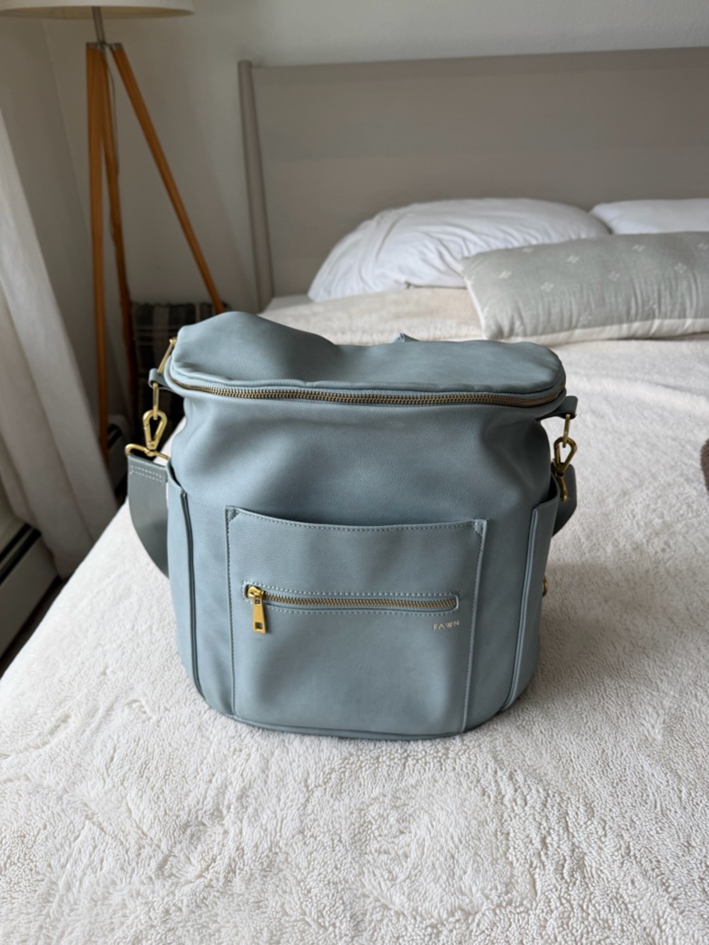 Fawn Design Diaper Bag Dusty Blue